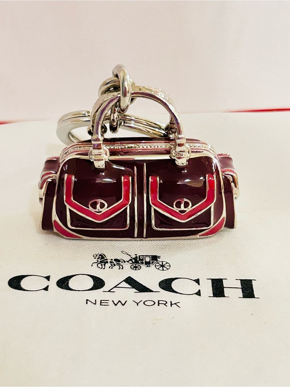 Coach Y2K Soho 3-D Legend Gallery Keychain/ Bag Charm